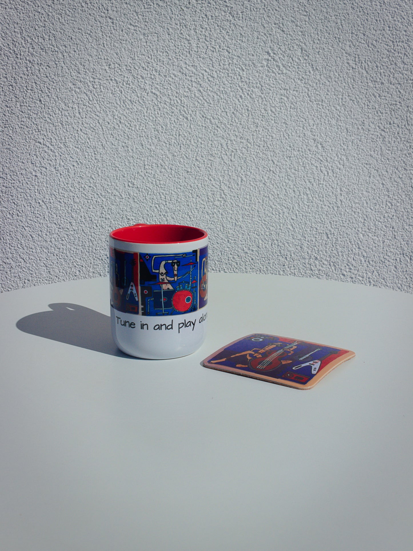 "Tune in and play along!" | Kubek ceramiczny